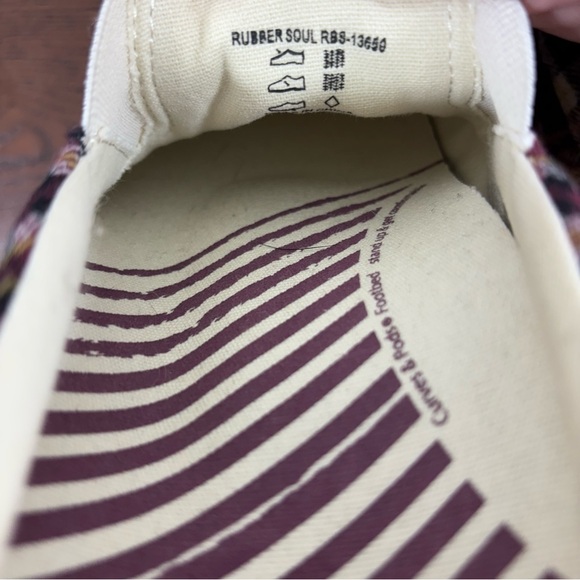 New Womens Taos Rubber Soul‎ Plaid Canvas Casual Slip On Sneakers Shoes Size 8 - Picture 8 of 9